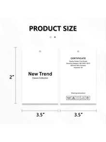 Custom 100 PCS Paper Hang Tags With White/Black Nylon String, Personalized Gift Jewelry Clothing Price Labels Tags, Multipurpose Tags - White 100pcs - View 3