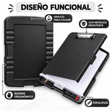 Vmingo A4 Clipboard Storage Clip Folder - Black - View 3
