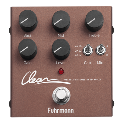 Pedal de Efeitos Clean Simulador Digital Fuhrmann SD01 Marron