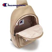 Champion Minimalist Solid Color Letter Chest Bag, Lightweight One Shoulder Crossbody Small Bag, Outdoor Waist Bag - Khaki - View 6