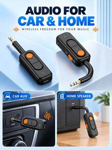M1 Audio MP3 Bluetooth 5.4 Adapter Bluetooth Audio Receiver Transmitter 2-In-1 Music Receiver - Bluetooth 5.4 Adapter - View 8