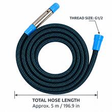 3/5/10/15/20m Braided Car Wash Hose With 2-Mode Stainless Steel & ABS Spray Nozzle, G1/2 Thread Garden Cleaning Water Hose - A - View 11