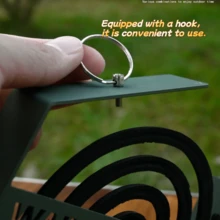 1pc Hexagonal Iron Mosquito Coil Holder, Creative Hanging Outdoor Mosquito Coil Stand, Stable Metal Coil Rack, Suitable For Patio, Yard, Camping, Outdoor Use - Multicolor - View 6