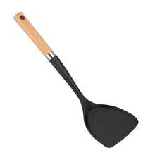1pc/2pcs Heat-Resistant Wooden Handle Silicone Spatula, Tamagoyaki Spatula, Steak Spatula, Fish Spatula, Cooking Spatula, Salad Spatula, Non-Stick Pan Spatula, Cooking Spatula Spoon, Kitchen Cooking Tool - View 13