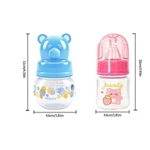 2pcs 60ml Cute Bear Print PP Baby Bottles, Anti-Drop, Standard Neck, Newborn Gift - Multicolor - View 11