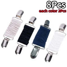 1/2/3/4/5/8pcs New Dress Strap Clip Set, Elastic Clothing Clips For Tightening Dresses, Cardigan Necklines, Shirts And Back Straps, Suitable For Women - Multicolor - View 36