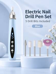 Rechargeable 320mAh Electric Nail File, Mini Nail Pen And Multi-Head Nail Grinder Set, Instantly Create Smooth And Shiny Nails - Rose Gold - View 19