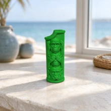 1PC 3D Three Wise Monkeys Embossed Lighter Case, Personalized Protective Shell, Multi-Color Plastic Portable Windproof Lighter Cover, Multiple Colors Available, Smoking Accessories - 1PC - View 10