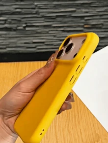 Capa de Telefone TPU com Textura de Lichia Fosca Minimalista, Capa ...