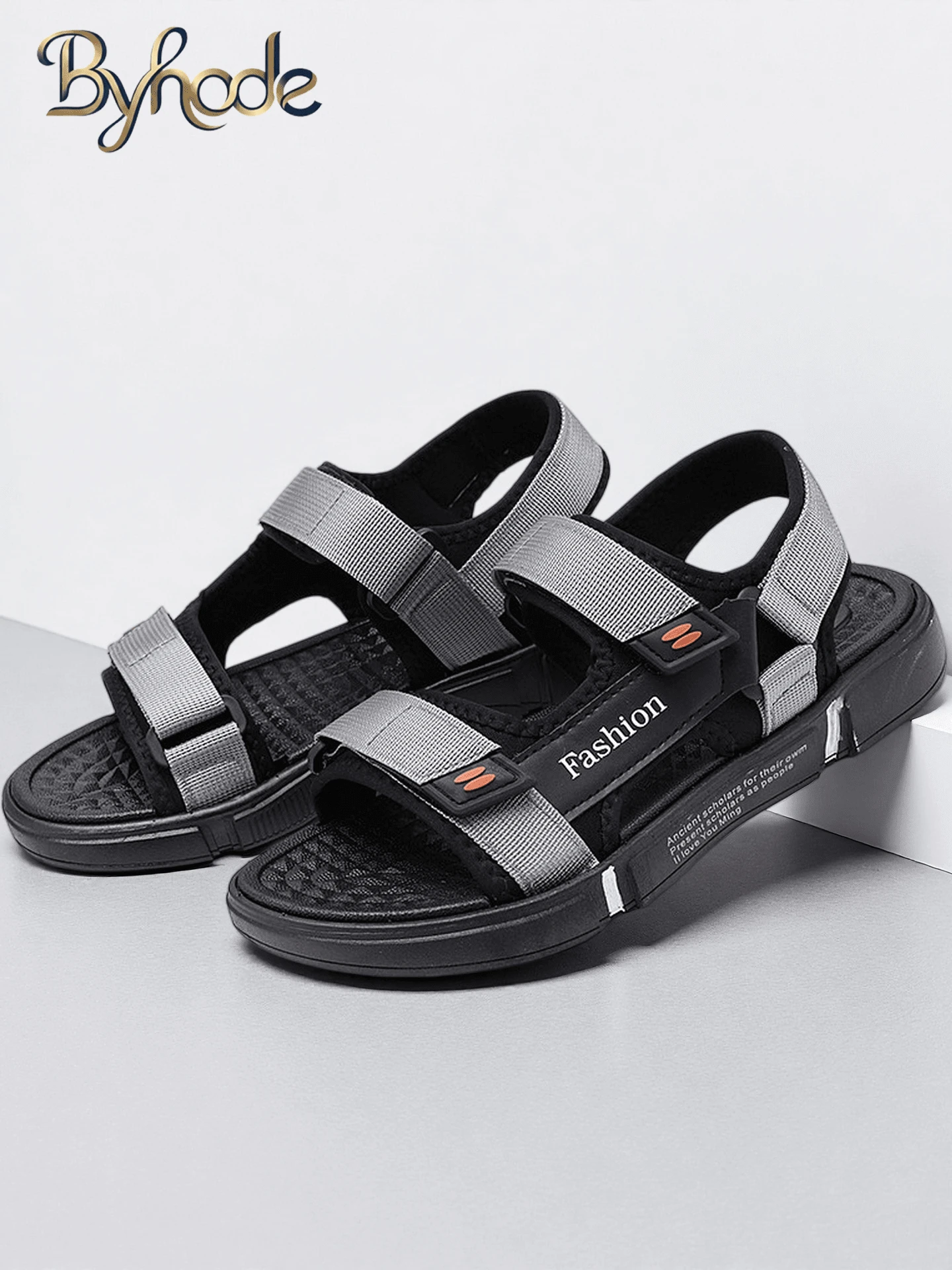 Bestseller Men's Fisherman Sandals, Summer Non-Slip Durable Thick Sole Painted Solid Color Soft Elastic Slide Sandals, Backless & Open Toe Beach Shoes