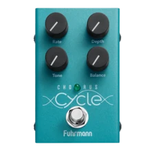 Pedal de efeito Fuhrmann Cycle Chorus Analógico para Guitarra Verde - Verde - Visão 8