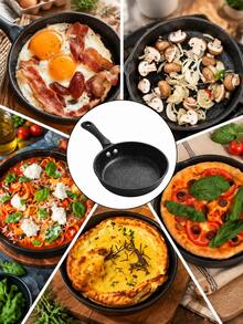 2pcs/1pc Granite Pattern Non-Stick Frying Pan, Kitchen Flat Bottom Pan With Cool-Touch Handle, Easy To Clean, Suitable For Frying Eggs, Pancakes, Steak, Vegetables, Breakfast And Daily Cooking, Compatible With Gas Stove, Electric Stove And Induction Cooktop, Kitchen Cookware - View 8