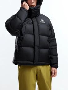 CAMEL CROWN Men's 650 Fill Power Down Jacket, 90% Down 292g Fill Weight, Waterproof Windproof Warm Winter Padded Coat For Cold Weather Outdoor Hiking - Phantom Black - View 5