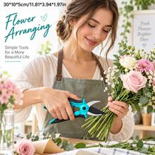 Pruning Shears Garden Gardening Scissors For Women JP3 Blue Fruit Tree Pruner Multifunctional Scissors Branch Cutter Hand Tool For Flower Bonsai Hedge Yard Plant Trimming Tool Set Garden Pruning Shears For Women Gardening Scissors Blue - A - View 7