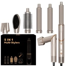 UKLISS 5-In-1 High-Speed Folding Hot Air Brush | Blow, Curl, Straighten, Volumize All-In-One, Create Salon-Quality Styling Experience Anywhere - Multicolor - View 11