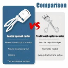 SOKANY ABS Electric Eyelash Curler, Household Electric Eyelash Curler, Electric Heating Silicone, Anti-Scalding Design.Warm Up In 10 Seconds, Curl Easily, USB Charging.Very Portable Modern Beauty Eye Equipment, Makeup Tools. - Multicolor - View 12