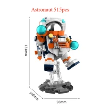 1706PCS Astronaut Space Series Building Blocks, Space Station, Rocket Creative Desktop Decoration, Christmas Gift - Multicolor - View 10