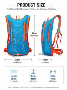 Running Water Bladder Vest, Lightweight Breathable Sports Backpack, Adjustable Water Storage Bag Vest, Large Capacity Multifunctional Outdoor Backpack, Suitable For Trail Running, Marathon, Jogging, Cycling, Hiking, Football Training And Matches, Can Store Shoes And Football, Unisex Travel Sports Gear - Multicolor - View 5