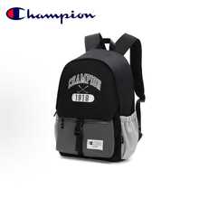 Champion Vintage College Backpack, Black & Grey Colorblock Large Capacity School Bag For Campus, Classes And Short Trips - Black - View 6