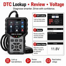 Pemindai OBD2 Profesional V511, Pembaca Kode Diagnostik Mobil, Mendukung Semua Mode OBDII, Pustaka DTC 40.000+, Grafik Data Real-Time, Uji Pengaktifan Baterai, Pemeriksaan SMOG, dan Status Kesiapan I/M. - V511 - View 6