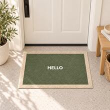 1pc, Simple "Hello" Velvet Welcome Door Mat (Warm Reminder: This Product Is Made Of High-Quality Velvet, Which Is More Skin-Friendly And Softer Than Crystal Velvet. - Multicolor - View 8
