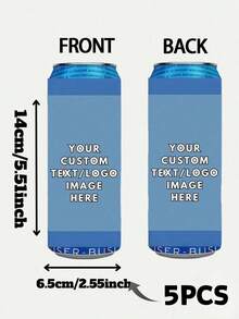 Custom Can Cooler, Personalized Photo Cup Sleeve, Double-Sided Custom Drink Holder, Custom Picture & Text Koozie, Personalized Beverage Holder, Reusable Can Insulator, Party Favor, Birthday Gift - Multicolor 2 - View 47