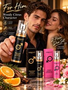 Pheromone Cologne Perfume Mist Bundle – Perfume Mist Duo With Original And Grapefruit & Pepper & Vetiver, Long-Lasting For Gathering & Dinner, Business Meeting & Client Visit. - Multi Scents - View 8