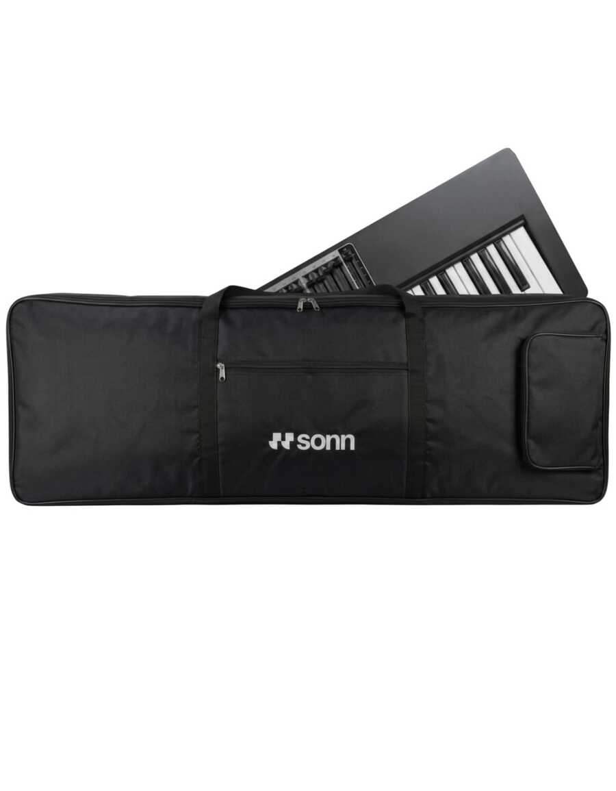 Capa para Teclado 61 Teclas Sonn Sn-30 capa Teclado 5/8 Alças E Bolsos tecido oxford 600 preto bolsa case teclado
