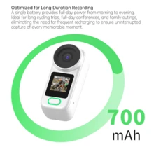 Dual-Screen Magnetic Thumb Camera, HD Recording, One-Key Switching, 1.47-Inch Large Screen, Portable Neck-Hanging, Outdoor Cycling, Vlog, Mini Sports Camera Recorder - View 3