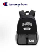 Champion Vintage College Backpack, Black & Grey Colorblock Large Capacity School Bag For Campus, Classes And Short Trips - Black - View 5