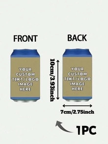 Custom Can Cooler, Personalized Photo Cup Sleeve, Double-Sided Custom Drink Holder, Custom Picture & Text Koozie, Personalized Beverage Holder, Reusable Can Insulator, Party Favor, Birthday Gift - Multicolor 2 - View 58
