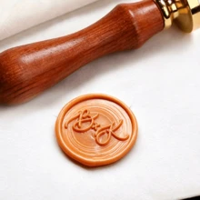 Custom Logo Wedding Invitation, Customized Letter Wax Seal Stamp Set, Wedding Wax Seal Stamp Set, Letter Wax Seal Stamp Set, Personalized Gift, Vintage Style, Unique Gift, Bridesmaid Invitation Gift, 3cm Diameter - Multi-color 3cm - View 8