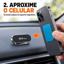 Suporte Magnético Veicular Para Carros com Ventosa - Rotação 360° e Proteção Inteligente - SP04 - Visão 5