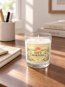 1pc/2pcs Floral Glass Jar Scented Candle, Soft Morning Fragrance Candle, Suitable For Bedroom, Living Room, Bathroom And Dining Table, Warm Home Decor Gift, Perfect For Family Gatherings, Housewarming, Birthday And Holiday Celebrations - Multi Scents - View 7