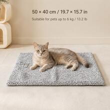 Washable Pet Mat, Dog Bed, Dog Pad, Cat Bed, Cat Nest, Cat Mat, Non-Slip Temperature-Locking Warm Pad, Soft And Comfortable, Suitable For Cats And Dogs, Applicable For Indoor Dog Cages, Sofas, Cars, Floors, All Seasons - Light Grey - View 17