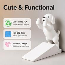 1pc 3D Printed Cute Labrador Retriever Door Stopper, Non-Slip And Durable, Adorable Puppy Shaped Door Wedge, Charming Desktop Decor, Suitable For Bedroom, Living Room, Office And Entryway, Creative Home Decoration, Gift For Pet Lovers - Dog Door - View 5