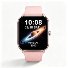 ZhiKexing Jam Tangan Pintar Renang Tahan Air IP68 untuk Pria dan Wanita, 3 Warna Hitam/Merah Muda/Perak, Layar Penuh 1,83 Inci, Kompatibel dengan iOS dan Android, (Panggilan/Jawab Bluetooth), Pemutar Musik/Jam Tangan Olahraga Pintar Unisex - View 9