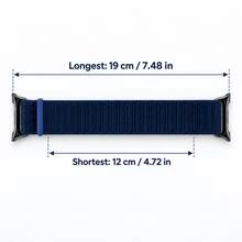 2PCS Nylon Loop Sport Band Compatible With Samsung Galaxy Watch 9/8/8 Classic 40mm/44mm/46mm, Stretchy Elastic Fabric Wristband - 2PCS - View 6