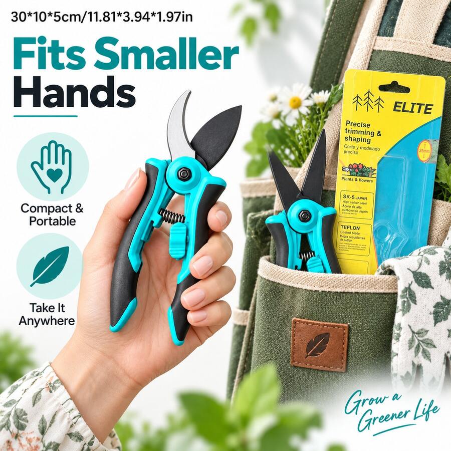 Pruning Shears Garden Gardening Scissors For Women JP3 Blue Fruit Tree Pruner Multifunctional Scissors Branch Cutter Hand Tool For Flower Bonsai Hedge Yard Plant Trimming Tool Set Garden Pruning Shears For Women Gardening Scissors Blue - A - View 1
