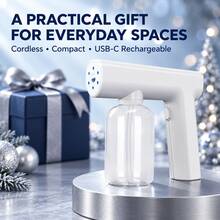 1pc 300ml Electric Nano Spray Gun, USB Rechargeable, 1200mAh Battery Capacity, Humidifier, Air Aromatherapy Machine, Sprayer, Fragrance Diffuser - Mother's Day Gift! - White - View 2