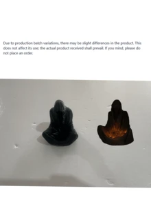 Mysterious Cloak Man Candle Holder Statue Halloween Atmosphere Decor, Comes With Gift Storage Bag, Not For Direct Use On Top Of Candles, Suitable For Christmas Season, Holiday Parties, Business Trips, Holiday Celebrations, Gift For Lovers And Friends - Multicolor - View 10