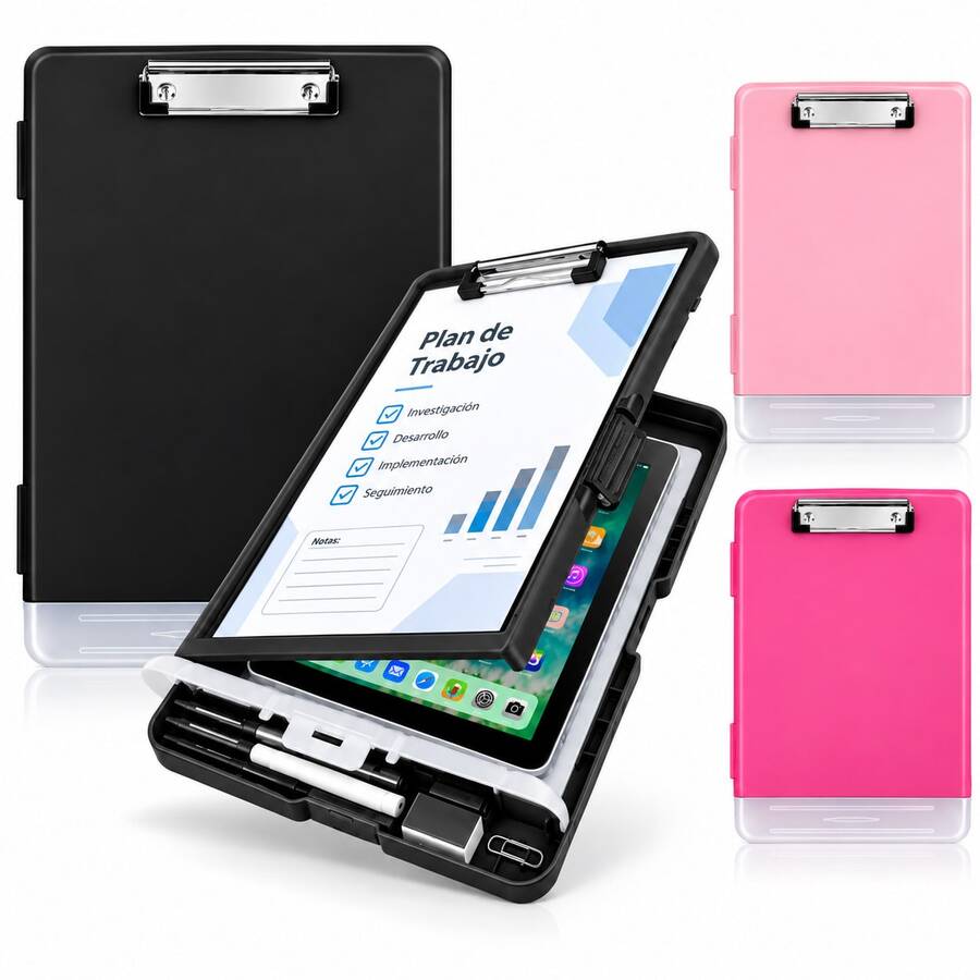 Vmingo A4 Clipboard Storage Clip Folder - Black - View 1