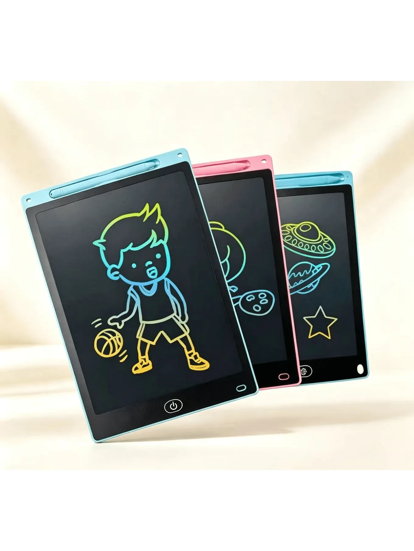 Tablet Tulis LCD dengan Berbagai Pilihan Ukuran, Papan Gambar Elektronik Layar Warna, Bantalan Tulisan Tangan yang Dapat Digunakan Kembali dan Dihapus dengan Kunci Layar, Tanpa Tinta dan Debu, Papan Gambar Tanpa Kertas yang Ramah Mata, Mainan Seni Edukatif Portabel untuk Rumah, Sekolah, dan Perjalanan - beraneka warna - View 1