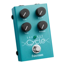 Pedal de efeito Fuhrmann Cycle Chorus Analógico para Guitarra Verde - Verde - Visão 3