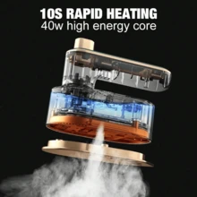 1 cái bàn là hơi nước du lịch 40W cầm tay di động, tay cầm xoay 180° và đế nhiệt gốm, máy là quần áo cầm tay, phù hợp du lịch toàn cầu, dùng tại nhà và ký túc xá trường học, phù hợp cho áo choàng đen Abaya, quà tặng lễ hội - Phích cắm Anh (220-240V) - Xem 12