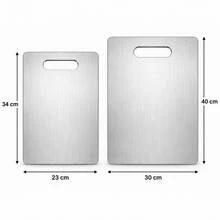 Stainless Steel Cutting Board, Double-Sided Stainless Steel Cutting Board, Suitable For Kitchen Cutting Meat, Vegetables And Fruits, Easy To Clean; - 1PC - View 16