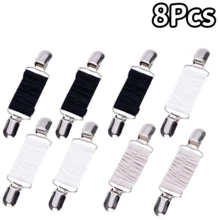 1/2/3/4/5/8pcs New Dress Strap Clip Set, Elastic Clothing Clips For Tightening Dresses, Cardigan Necklines, Shirts And Back Straps, Suitable For Women - Multicolor - View 34