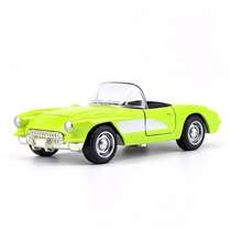1pc Alloy Convertible Model Car, Retro Open-Top Sports Car Miniature With Detailed Interior, Bright Color Random Style, Desktop Display Collectible, Birthday Gift, Christmas Gift, Holiday Gift Choice - Multicolor - View 8