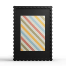 1pc Wavy Multicolor Photo Frame (Red, Yellow, Blue, Green, White, Black, Pink, Purple, Grass Green), Fashionable And Versatile Home And Office Decor - Suitable For Desktop And Wall Display, Perfect Housewarming Gift (Photo Not Included) - Multicolor - View 88