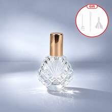 1 Set 15ML Glass Perfume Spray Bottle With 3 Refill Tools, Mini Shell-Shaped Portable Refillable Fine Mist Atomizer For Travel, Women And Men - Multicolor - View 9